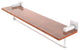 Montero 22" Solid Wood Shelf with Integrated Towel Bar, Matte White