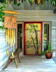 Bamboo Plant Print Beaded Bamboo Curtain, 36"W x 78"H