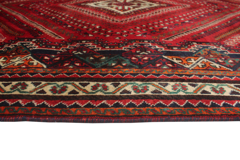 Vintage Distressed Lizabeth Red Rug