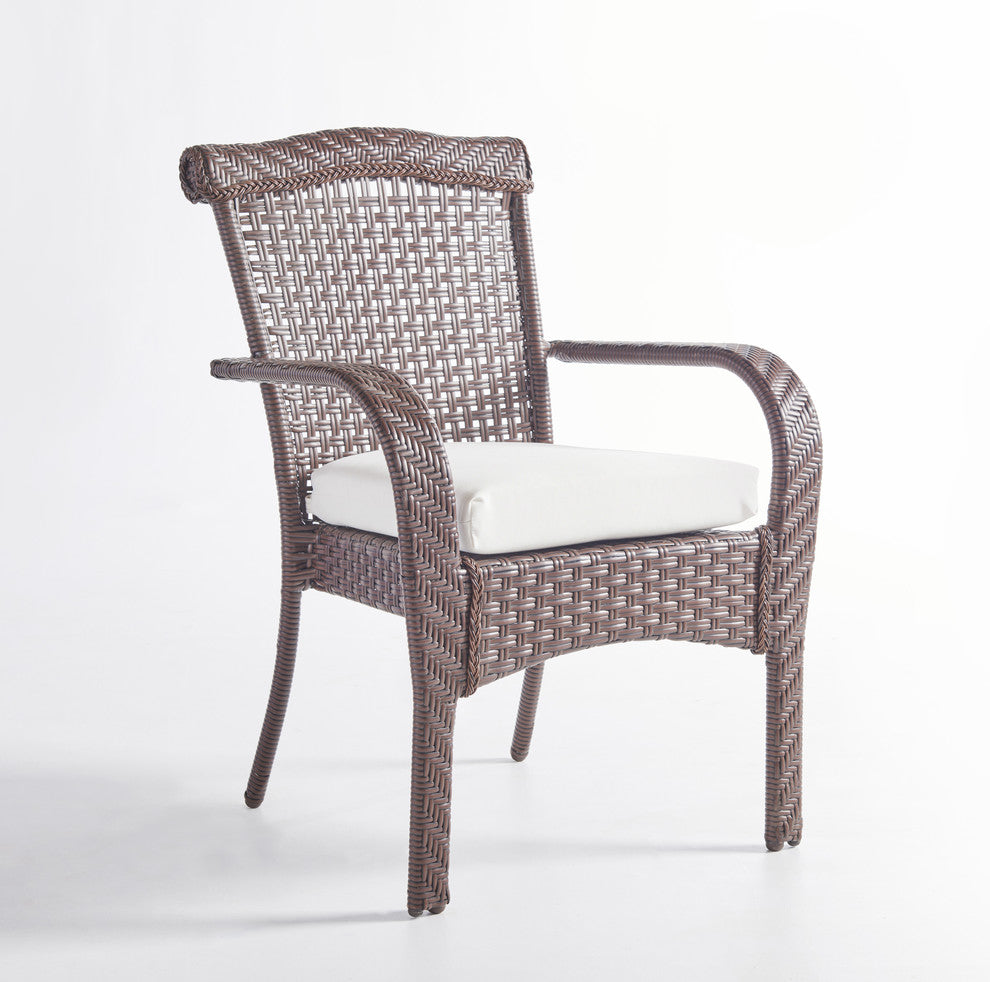 Martinique Dining Arm Chair in Sunsetter Capri