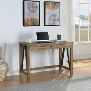Quinton Writing Desk With Drawer, Salvage Oak