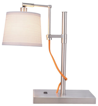 40157-11, 15" Metal Task Lamp, Brushed Nickel
