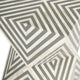 Anais Bone Inlay End Table, Grey Geometric