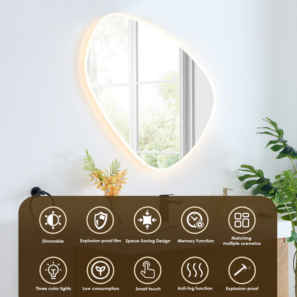 Siena Wall-mounted Single Bath Vanity, Light Brown, 48inch, With Mirror