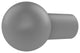 1-1/4" Cabinet Knob, Matte Gray