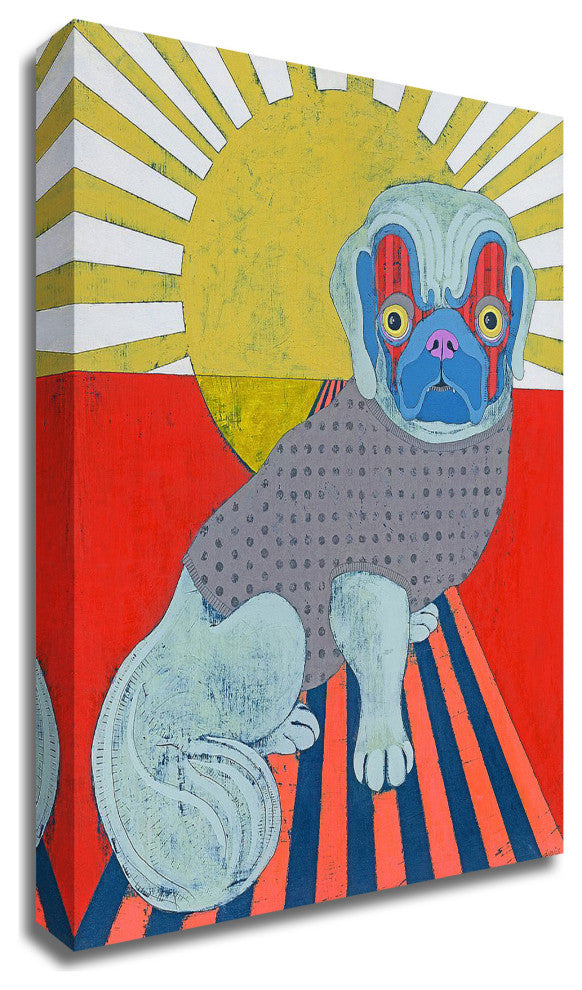 "Pekingese" by Jennifer Davis, Print on Canvas, 24"x30"