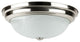 13" 20W LED Dome Fixture Brushed Nickel Energy Star Dimmable