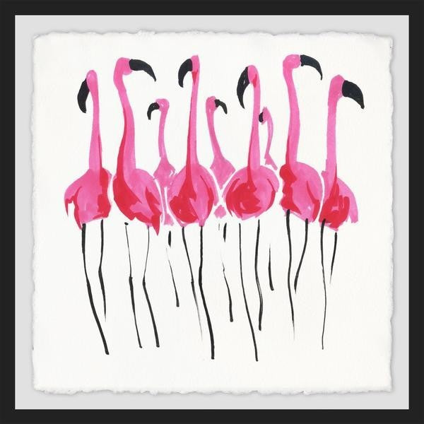 "Flamboyance" Framed Painting Print, 24"x24"