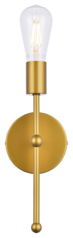 Kayla 1-Light Brass Wall Sconce