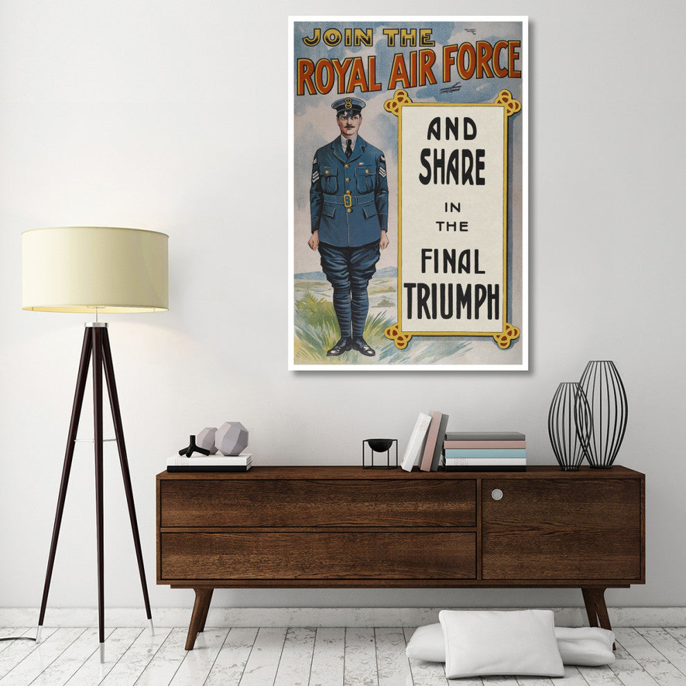 "WWI: Join the Royal Air Force" Digital Paper Print, 42"x62"