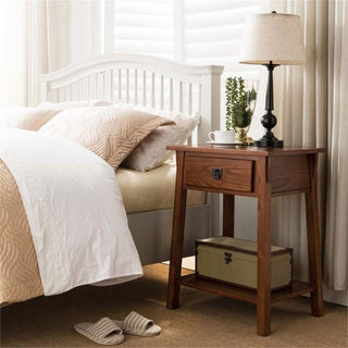 Bowery Hill 1 Drawer Nightstand in Russet