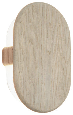 Tempus LED Sconce, White Washed Oak, Color Temperature - 3000k