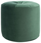 Safavieh Hawkem Cylinder Ottoman, Emerald