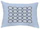 Nautical Geo Square 14"x20" Nautical Decorative Outdoor Pillow, Blue