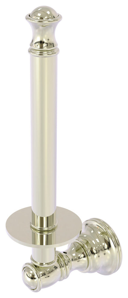 Carolina Upright Toilet Paper Holder, Polished Nickel