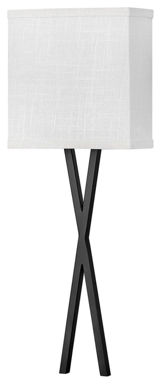 Hinkley Axis Large Single Light Sconce, Black