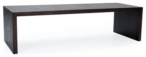 Maxwell 60" Cocktail Table, Finish: Dove, Brass