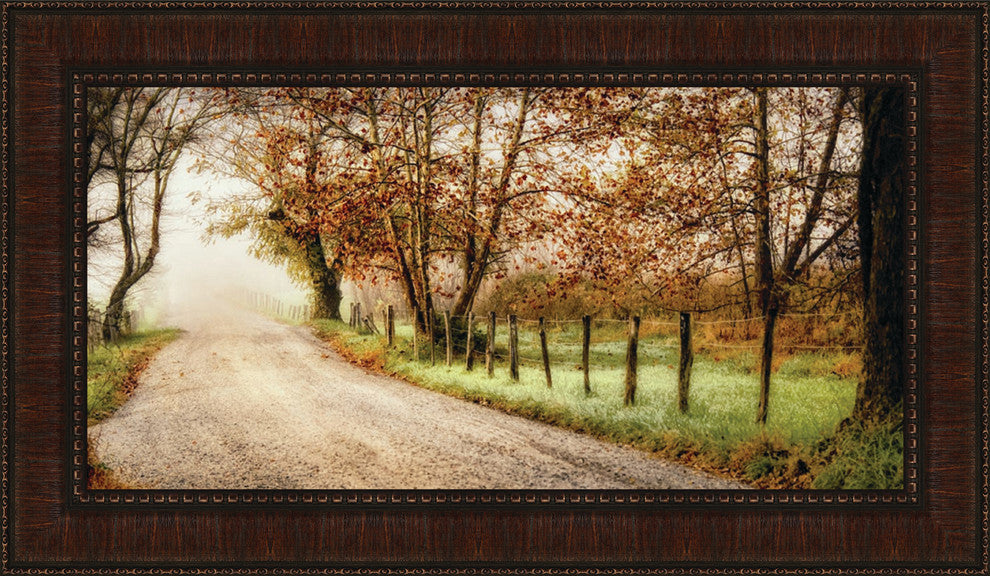 "Fog Ahead" By D. Burt, Framed Wall Art, Ready to Hang