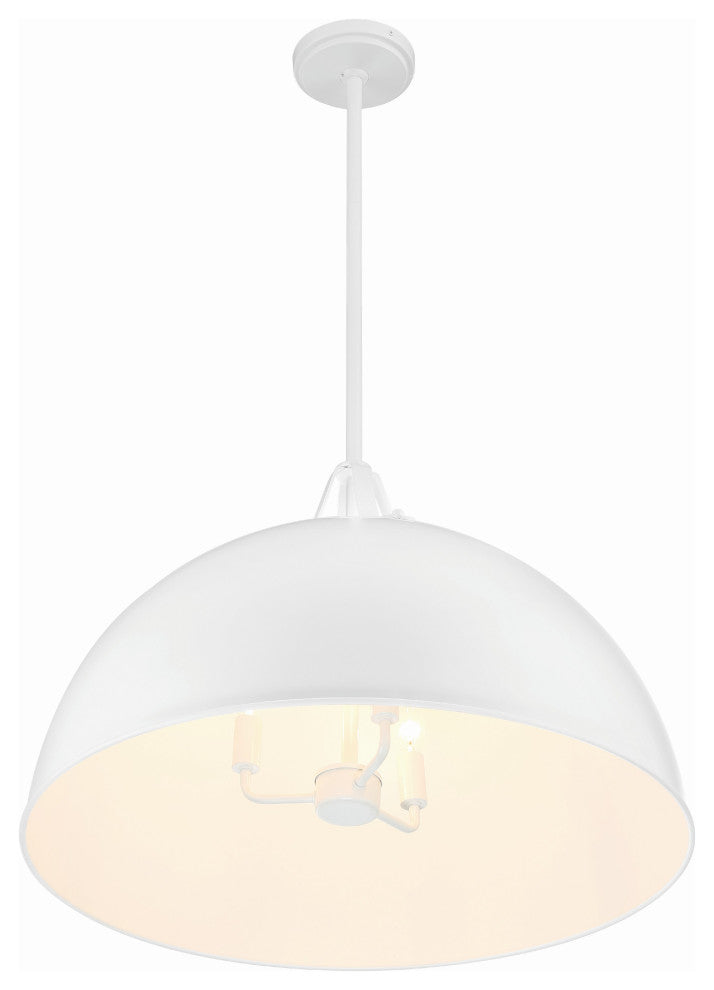 Soto 3-Light White Pendant