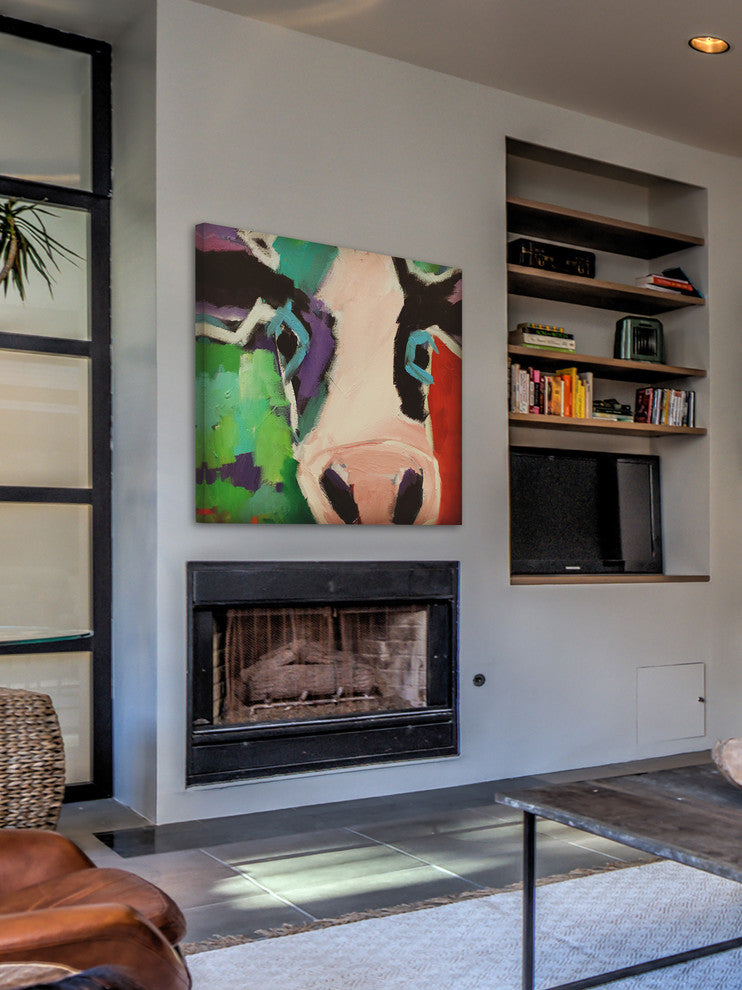 "Nelly" Painting Print on Wrapped Canvas, 40"x40"