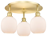 Innovations Belfast 3 17.75" Flush Mount Satin Gold
