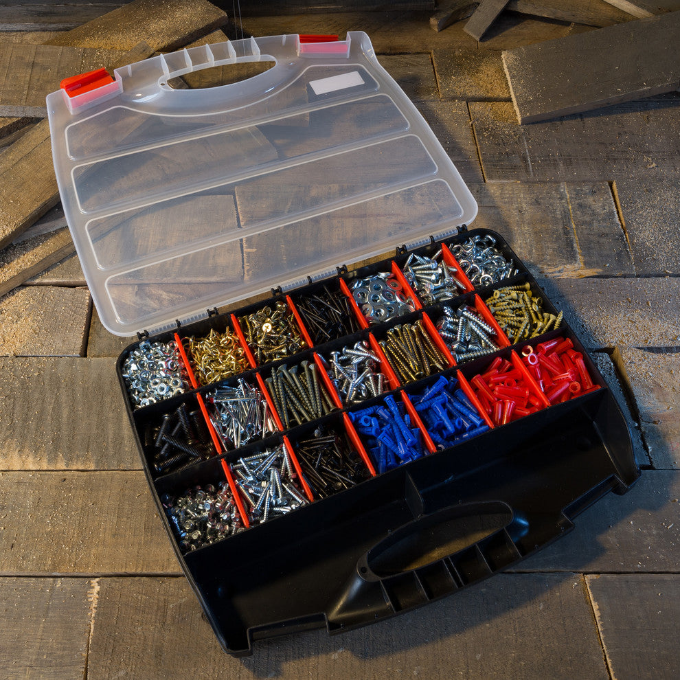 Portable 23 Compartment Storage Case by Stalwart