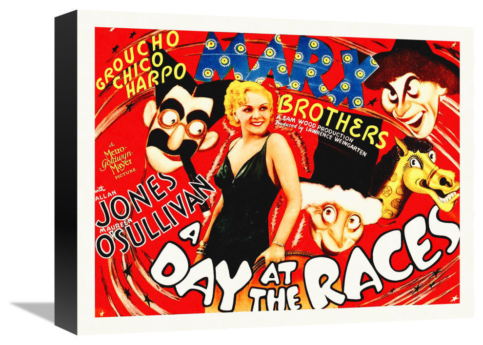 "Marx Brothers - A Day at the Races 01" Canvas Giclee, 16"x13"