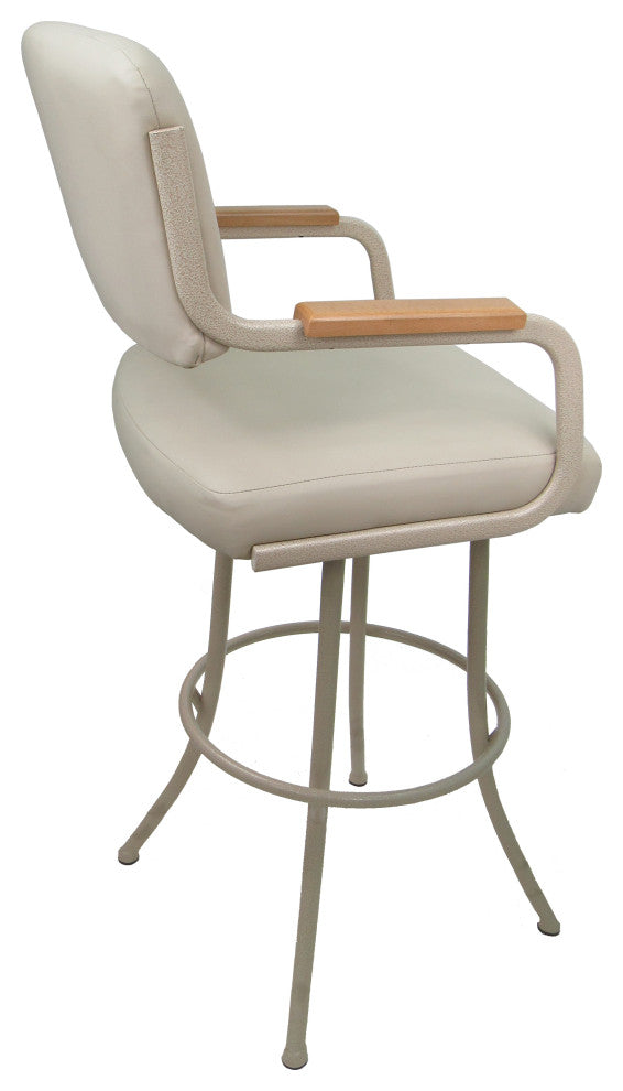 Swivel Metal Bar Stool Counter 26", 30", Extar Tall 34" - M-114, Ocean Beige - B