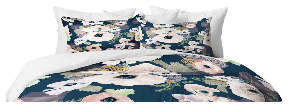 Deny Designs Khristian A Howell Une Femme In Blue Duvet Cover Set