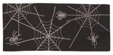 Halloween Spider Web Double layer 16 by 36-Inch Table Runner, Black