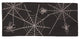 Halloween Spider Web Double layer 16 by 36-Inch Table Runner, Black