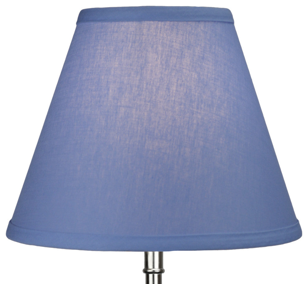 Fenchel Shades 5"x10"x8" Uno Attachment Empire Lamp Shade, Linen Periwinkle