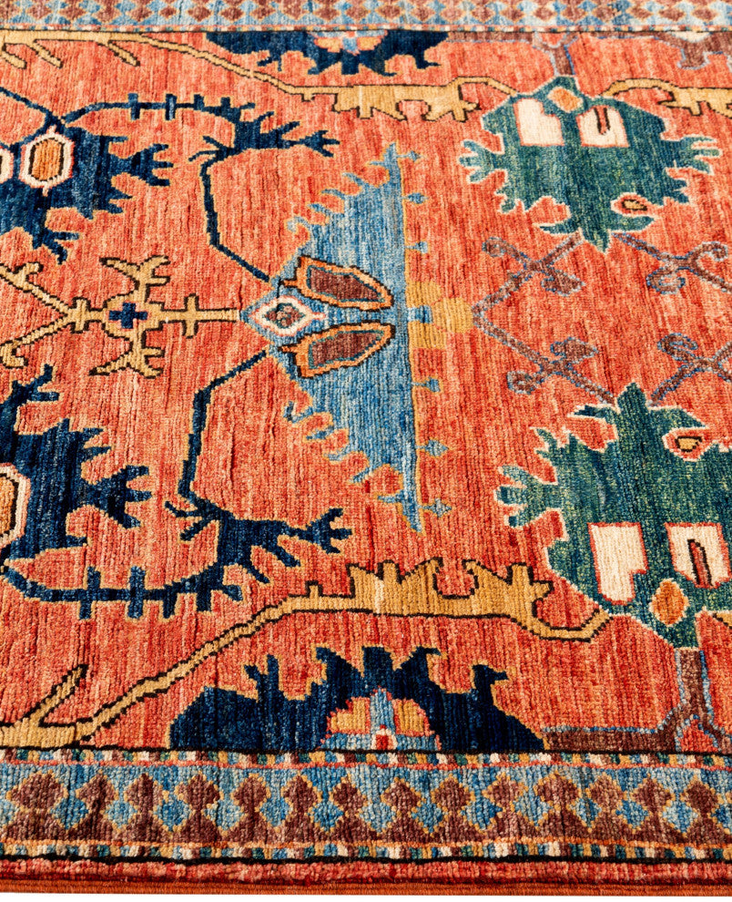 Serapi One-of-a-Kind Hand-Knotted Area Rug Red, 3'3" x 5'0"