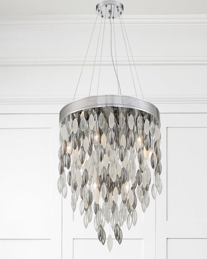 Crystorama Hudson Nine Light Chandelier HUD-A2219-CH