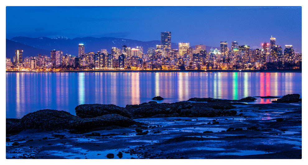 ''Vancouver Night'' Canvas Art by Pierre Leclerc