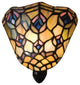 Meyda Lighting 17294 5.75"W Tiffany Peacock Feather Night Light