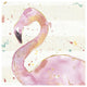 "Flamingo Fever III no Words" Digital Paper Print by Anne Tavoletti, 42"x42"