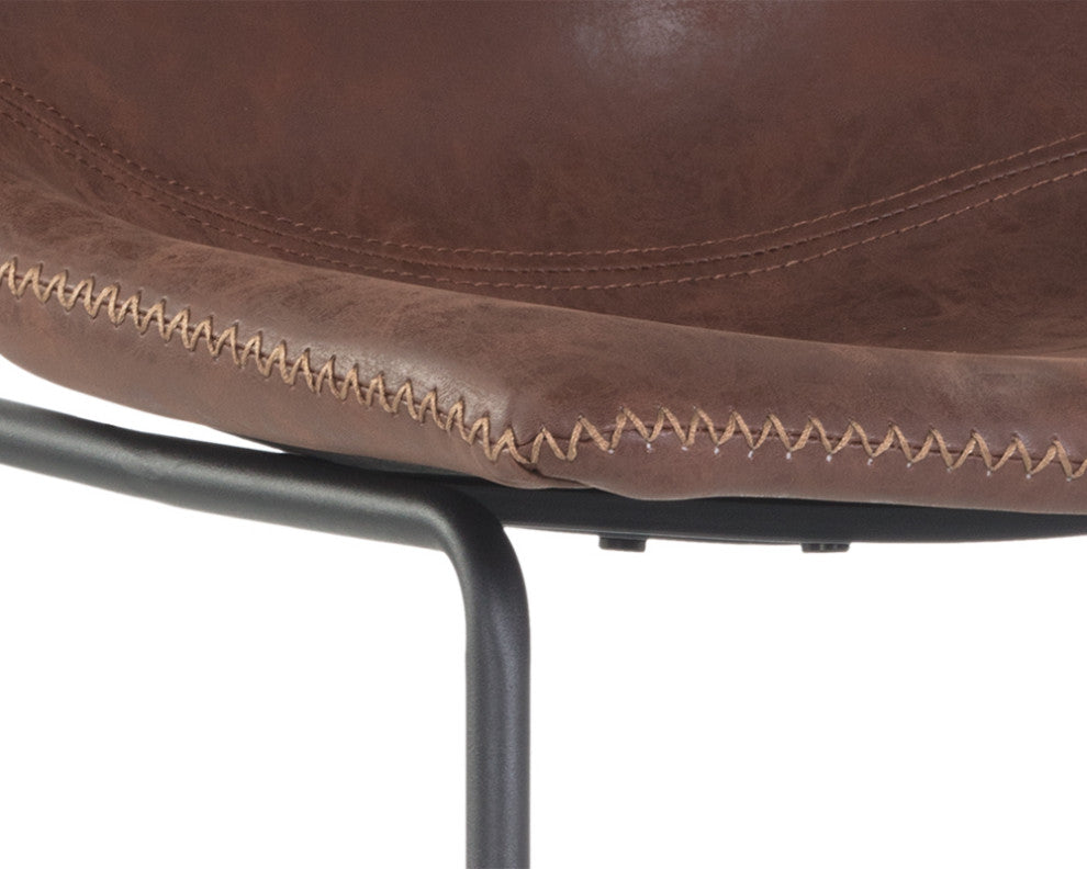 Cal Counter Stool, Antique Brown, Set of 2