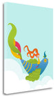 "Bird And Girl" By Volkan Dalyan, Giclee Print on Gallery Wrap Canvas