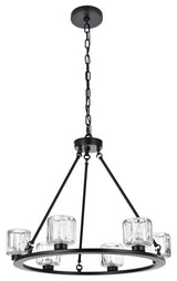 Home Living 26" Chandelier, Black