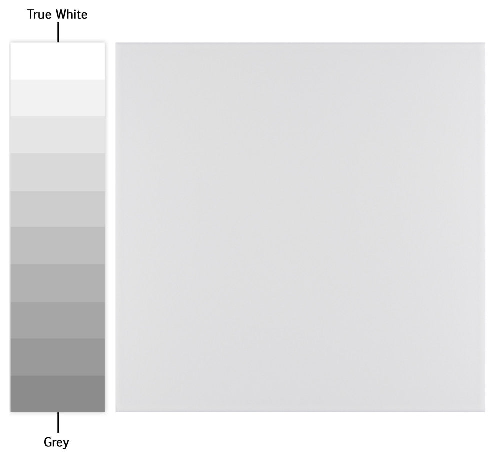 Textile Basic White Encaustic Porcelain Floor and Wall Tile, Plain