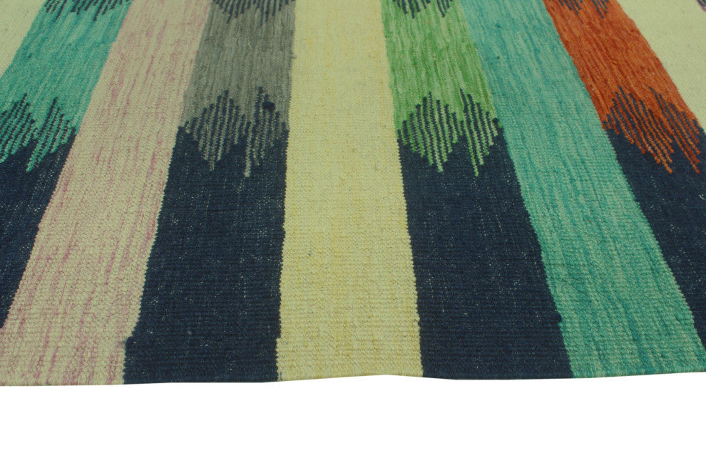 Winchester Kilim Hring Navy/Ivory Runner, 2'11x9'8
