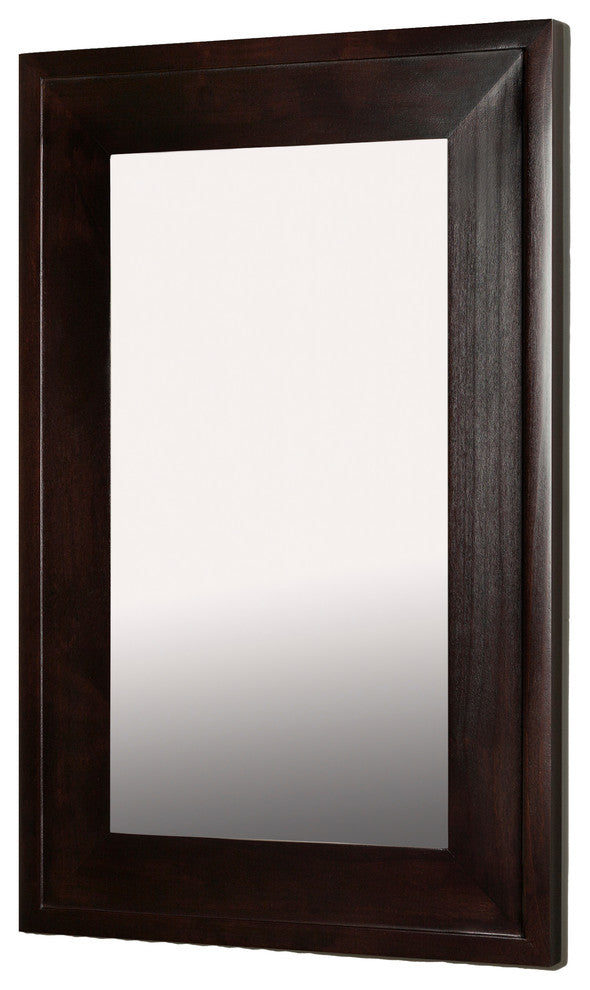 14x24 Fox Hollow Furnishings Mirrored Medicine Cabinet, Coffee Bean