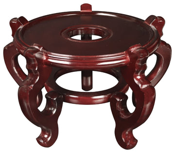 Oriental Porcelain Fish Bowl Stand, 10.5"