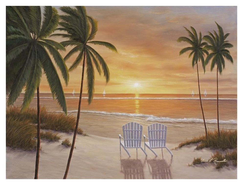 "Tropical Sun Watch" Digital Paper Print by Diane Romanello, 26"x20"