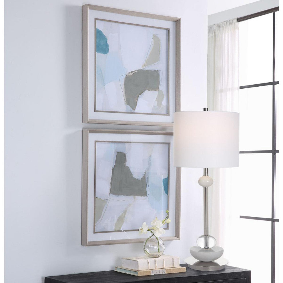 Uttermost 32268 Mist Shapes Framed Prints, 2-Piece Set