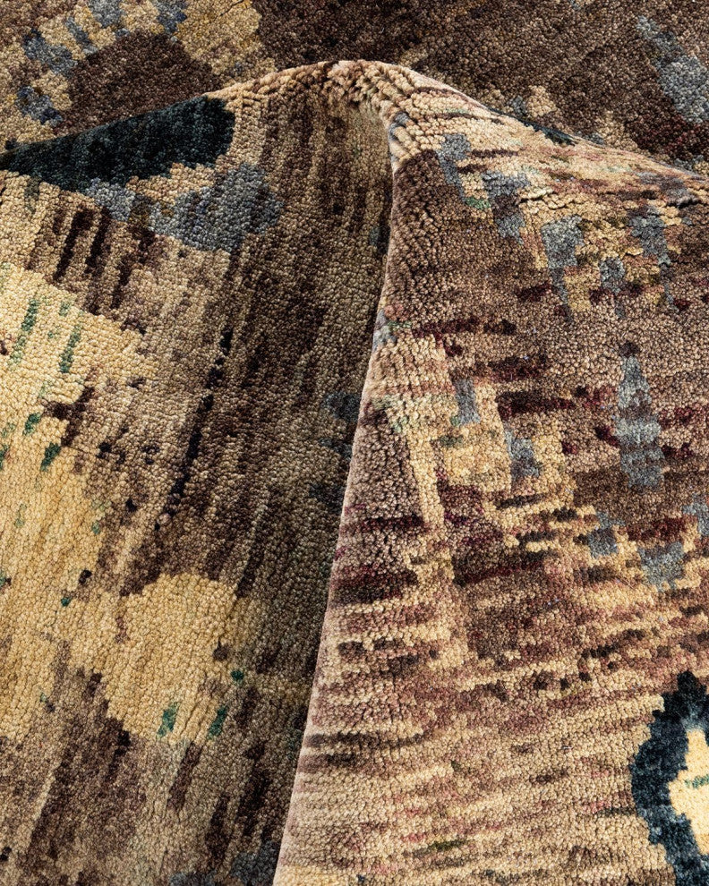 Ikat One-of-a-Kind Handmade Area Rug Brown, 7' 10" x 10' 1"