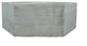 11.8" Gray Wash Hexagon Wood Crate, Set of 3