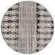 Unique Loom Cherokee Asheville Area Rug, Charcoal, 7' 0 X 7' 0 Round