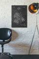 Epic Graffiti "Jet Pack Blueprint Patent Chalkboard" Giclee Canvas Art, 18"x26"